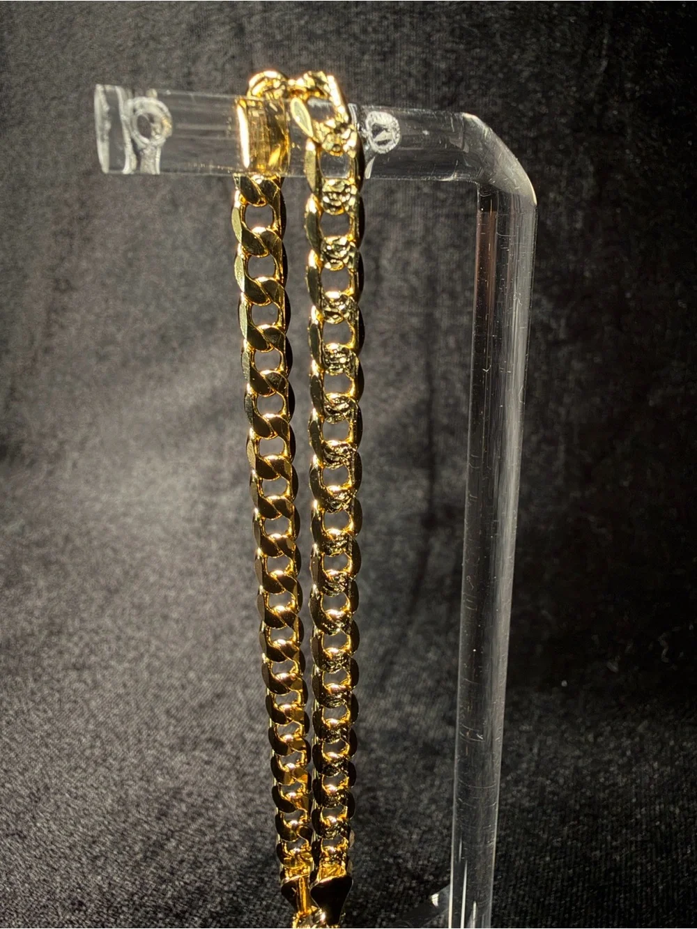 Reversible Laser Cut Cuban 8in 5MM 14K Stamped Premium Finish Bracelet